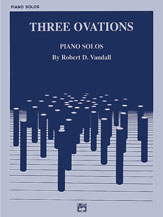 Three Ovations piano sheet music cover